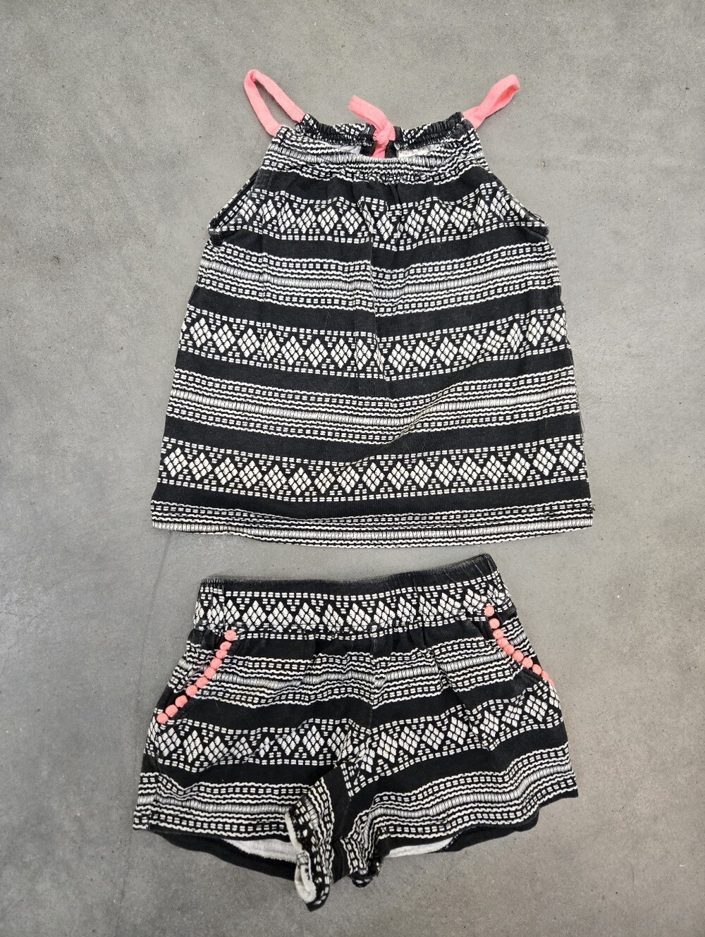 OshKosh Tank Top & Shorts Baby Girl Summer Set